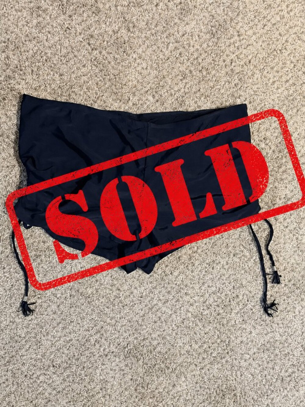 3 fir $9 Swim Boy Shorts Black with side ties L